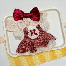 For 20cm Girls Doll Dress Bow Headwear Clothes Clothing Lolita Dress Up picture