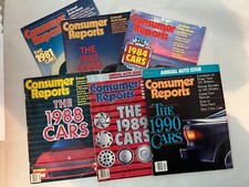 1972-83 1984 85 86 87 88 89 90 91 Consumer Reports Annual Auto Issues-New cars picture