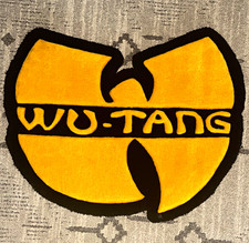 Wu-Tang Clan Logo Yellow/Black Hand Tufted Rug 30”x20” picture