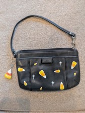 OOAK Authentic COACH Wristlet - Adorable Hand Painted Halloween Candy Corn 🎃🌟 picture
