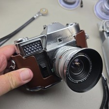 Kodak Retina Reflex IV 35mm SLR Camera Kit Schneider Xenar 50mm 3 Lenses Case picture