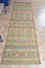 Vintage Runner Rug, 3,1x9,6 ft Turkish Rug, Green Oriental Wool Rug picture