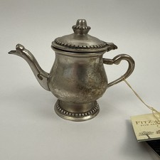 Fitz And Floyd For All Seasons Mini Teapot Candle “English Mist” Never Used picture