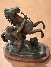 After Guillaume Coustou Marly Horse Bronze Sculpture Signed French Equestrian picture