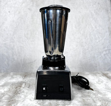 Vintage Commercial Chrome Oster Osterizer Blender Chrome Stainless Bottom Works picture