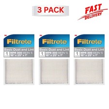 Filtrete 16x25x1 HVAC Furnace Air Filter MPR 300 MERV 5, 3 Filters picture