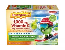 EmergenC Vitamin C Lemon Lime Avalanche Daily Immune System Support 30ct-2 PACK picture