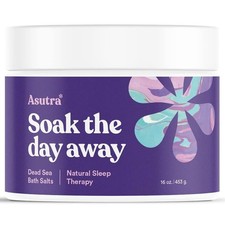 ASUTRA Dead Sea Bath Salts 16 Ounce (Pack of 1), Natural Sleep Therapy picture