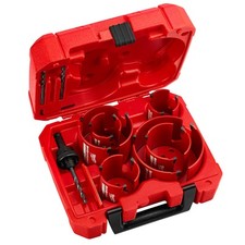 Milwaukee 49-56-9290 10 Piece Big Hawg Heavy Duty Carbide Teeth Hole Saw Kit picture