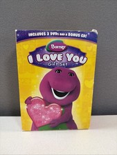 Barney I Love You Gift Set Includes 3 DVDs And A Bonus Cd Vintage picture