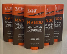 5 Mando Whole Body Deodorant Smooth Solid Cedar Grove 2.6 oz. Aluminumm Free picture