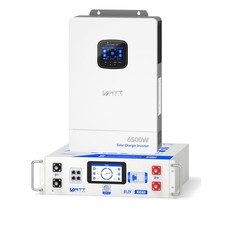 Wattcycle 5120Wh 48V 100Ah Battery Server Rack + 6500W Solar Inverter Dual MPPT picture