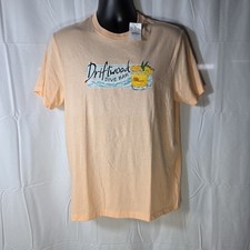NWT J.Crew Factory Men's Driftwood Dive Bar Graphic Tee Heather Peach Size M picture