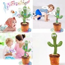 US 1 Pcs Tiktok Dancing Cactus Repeat Talking Plush Toy Singing Education Deco picture