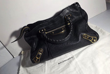 Balenciaga bag 100% authentic - Black With Gold Metallic Hardware. Goat Leather. picture