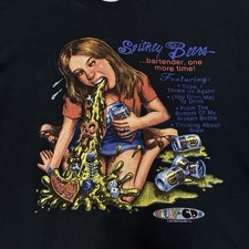 Vintage 2001 Britney Spears Spitney Beers Parody Drug Alcohol XL picture