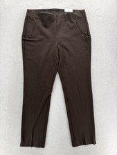 Chico's So Slimming Juliet Trim Pants Womens 2.5 Brown Ponte Slim Leg Stretch picture