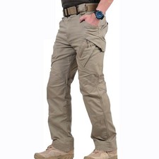 US Men Tactical Cargo Pants Soldier Straight-fit Work Combat Trousers Outdoor A picture