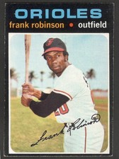 1971 Topps FRANK ROBINSON #640 *Centered VG-EX (No Creases)* Orioles HOF picture