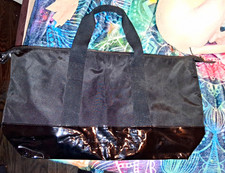 Burberry Black Nylon Tote Bag, Zip Closure, Solid, Unisex Adult, 18