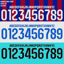 Barcelona 2023/24 Nameset Heat Transfer Letters Numbers Home Away Third picture