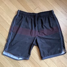 Travis Mathew Shorts / swimwear Mens M black Active Elastic Drawstring Waist picture