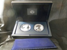 2012 S American Eagle Proof & Reverse Proof 2 Coin Silver Set OGP&COA picture