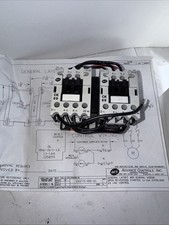 Reversing contactor For Electric Motors 208-460VAC3/60 5Amp Max w/Schematic  picture