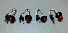 4x Pack Lot Genuine Grote 49332-3 Red Round LED Marker Lamp Trailer Lights picture