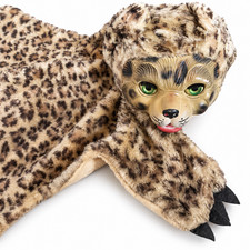 Vintage 1950s GUND Leopard Pajama Bag Rubber Face picture
