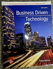 Paige Baltzan Business Driven Technology 9th Ed Paperback 2019 McGraw Hill Intl picture