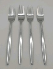 Set of 4 Dansk VARIATION V Germany Salad Forks Satin IHQ Stainless 6 1/2
