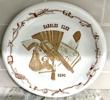 Vintage Harold’s Club Reno Casino Plate 11” Sterling Vitrified China Western picture