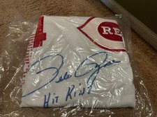 Pete Rose Signed Cincinnati Reds Custom Stat Jersey XL Hit King 4256 picture