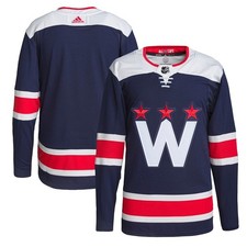 Adidas Primegreen Washington Capitals Authentic Alternate Jersey Navy - Size 54 picture