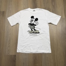 Vintage Tokyo Disneyland Mickey Mouse Shirt Mens Small White Graphic Tee 80s picture
