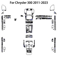 68Pcs Blue forged carbon fibre kit, full interior for Chrysler 300 2011-23 picture
