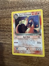 Partial Tail Swirl Dark Charizard 4/82 Team Rocket Holo picture