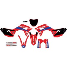 D'cor Visuals Complete Graphic Kit Honda CRF 250R 2019 White Background picture