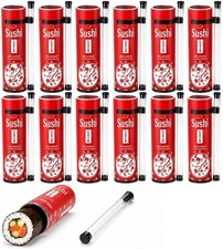 12 Pack Sushi Push Up Tubes Reusable Portable Sushi Maker Containers with Plunge picture