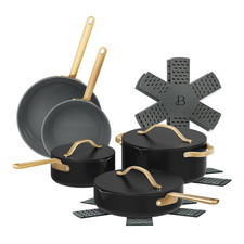Beautiful 12-Piece Ceramic Nonstick Cookware Set, Pots & Pans by Drew Barrymore picture