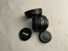 Nikon NIKKOR 35mm f/1.8 AF-S DX M/A RF Lens + lens hood picture