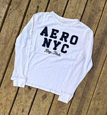 00s Aeropostale “Aero NYC”  Logo Waffle-Knit Thermal picture