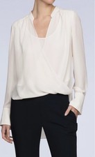 BCBGMAXAZRIA Women's Jocelyn Top Size 6 Gardenia. MSRP $228 picture