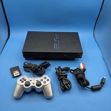 Sony PlayStation 2 PS2 Fat SCPH-30001 R Console Controller Cables Tested picture