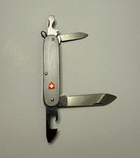 Vintage Victorinox Cadet II 84mm Ribbed Alox Old Cross 2-Blade Swiss Knife picture