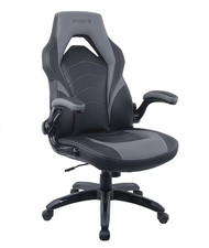 Staples Emerge Vortex Bonded Leather Ergonomic Gaming Chair, Black and Gray (525 picture