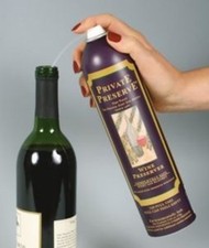PRIVATE PRESERVE WINE PRESERVER INERT GAS AEROSOL WINE BOTTLE SPARGING SYSTEM picture