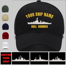 USS navy ship embroidered hats, cutom your ussn ship,custom us navy ship picture
