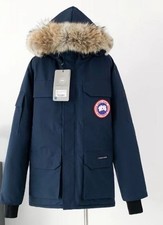 Canada Goose Expedition Parka 08 Deep Navy Duck Down Fur Hood Men's Coat picture